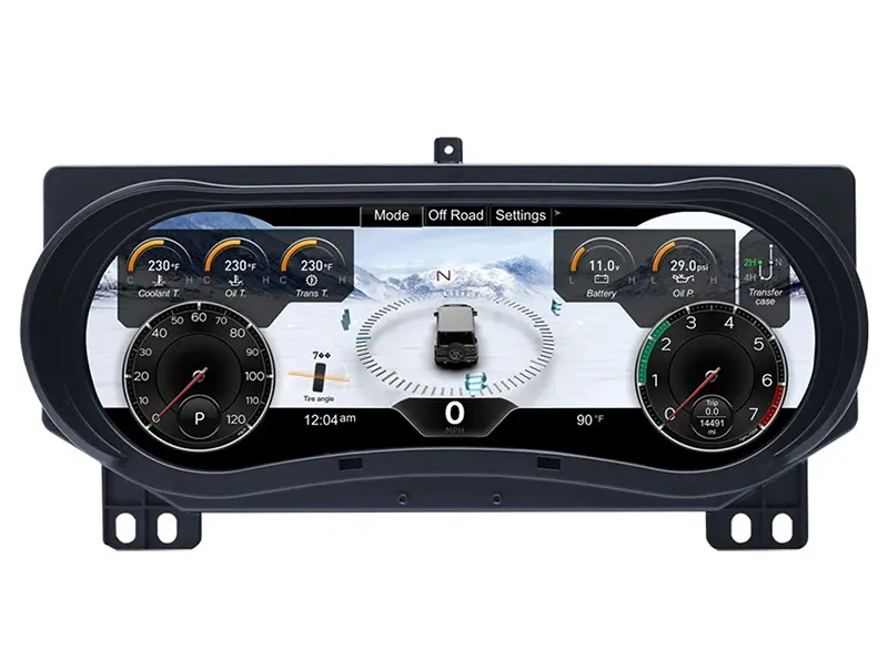 Дигитален километраж за Jeep Wrangler (2018-2023) 12.3″ по поръчка